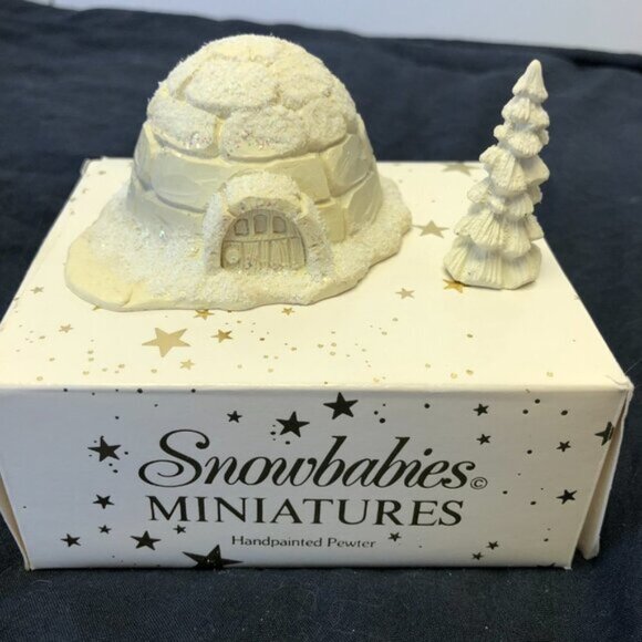 Dept. 56 Snowbabies Hand Painted Pewter Miniature Winter Figurines Set of 3 - Picture 6 of 9